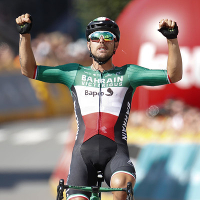 Foto zu dem Text "Colbrelli rauscht zum Solo-Triumph und steht vor Gesamtsieg"